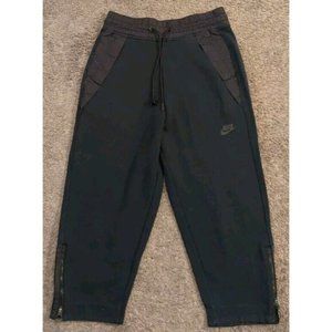 Women's Nike Tech Fleece Cropped Sneaker Pants 831711-010 Small